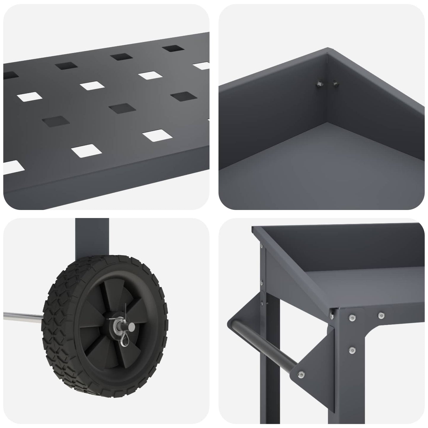 vidaXL Τραπέζι Φυτεύσεων με Ρόδες 96 x 50 x 89 εκ.