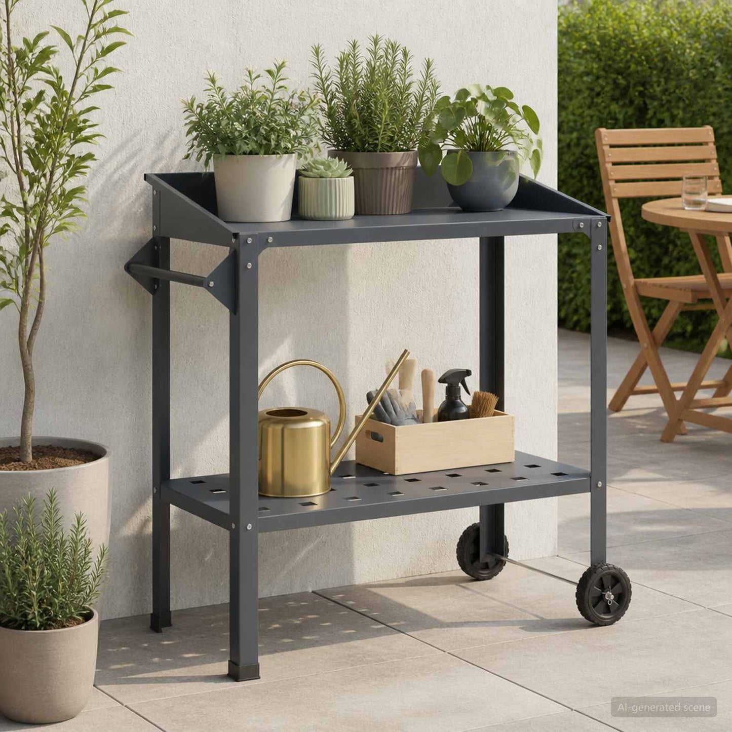 vidaXL Τραπέζι Φυτεύσεων με Ρόδες 96 x 50 x 89 εκ.