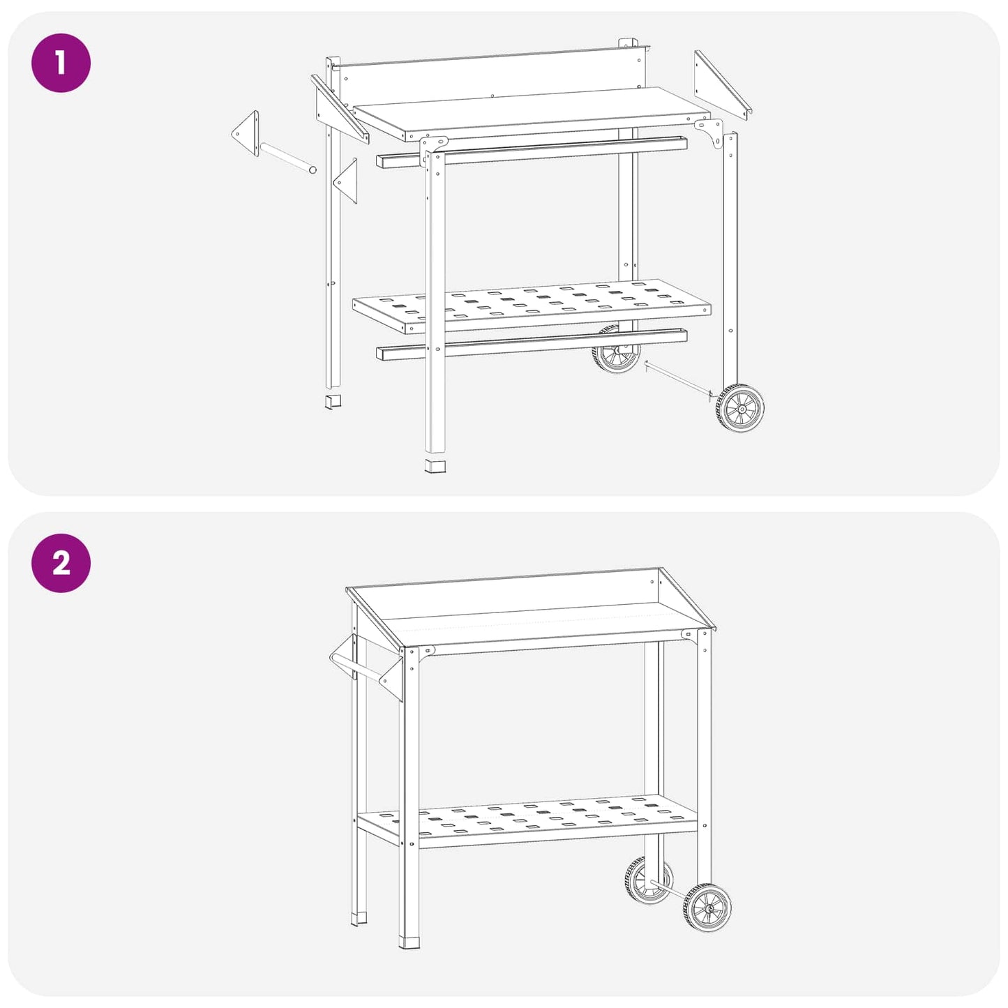 vidaXL Τραπέζι Φυτεύσεων με Ρόδες 96 x 50 x 89 εκ.