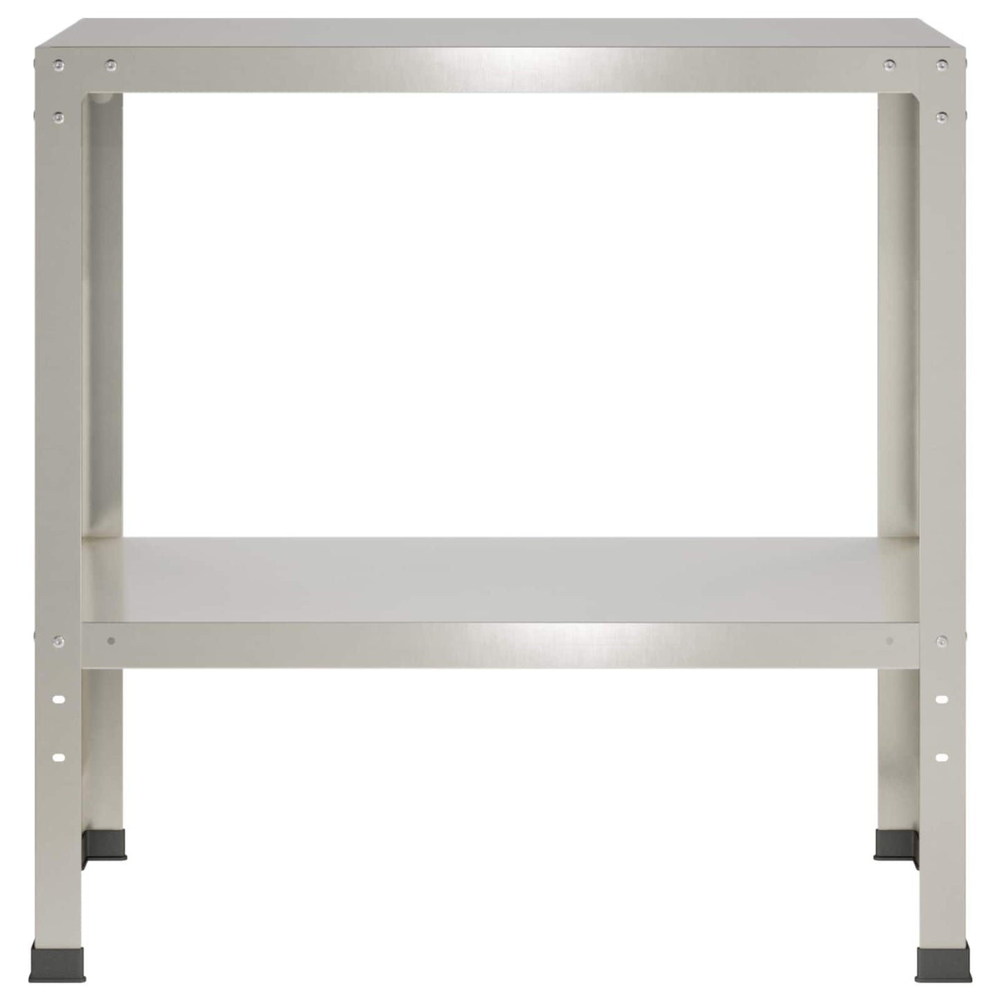 vidaXL Τραπέζι φύτευσης 100 x 40 x 80 cm Ανοξείδωτο Ατσάλι Ασημί