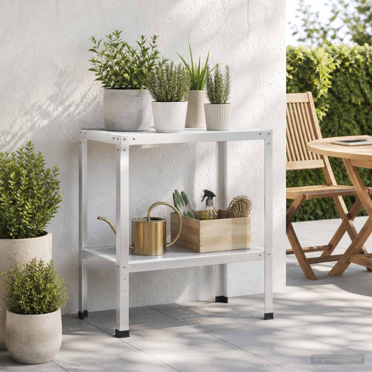 vidaXL Τραπέζι φύτευσης 60 x 40 x 80 εκ Χάλυβας με επίστρωση πούδρας