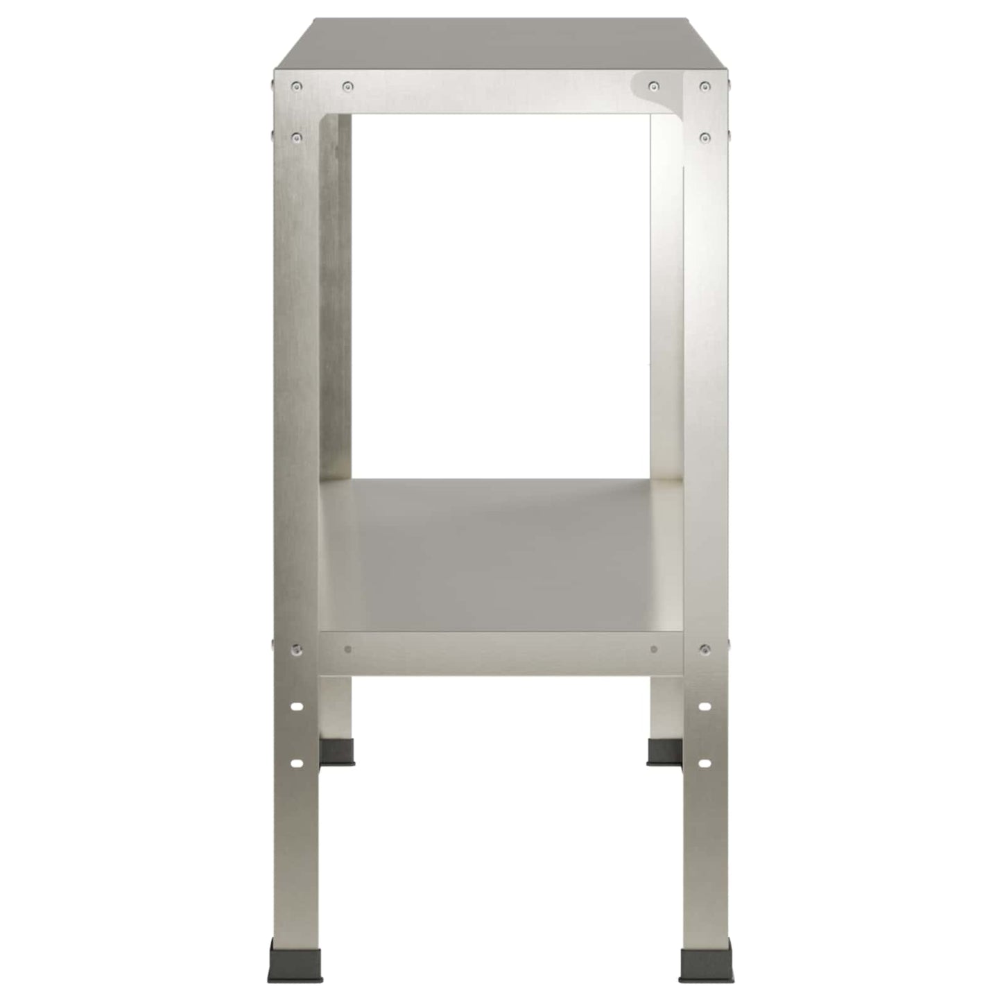 vidaXL Τραπέζι φύτευσης 60 x 40 x 80 εκ Ανοξείδωτο Ατσάλι Ασημί