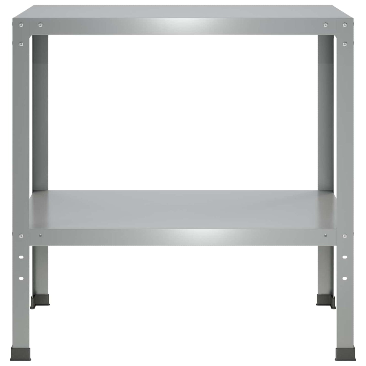 vidaXL Τραπέζι φύτευσης 100 x 50 x 80 εκ Γαλβανισμένος Χάλυβας Ασημί