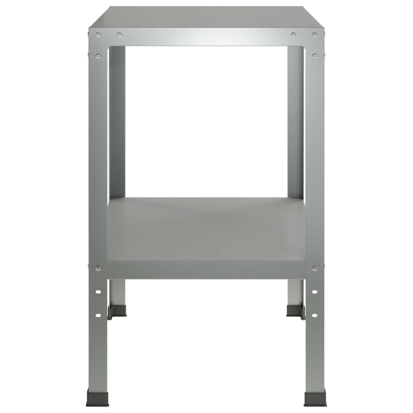 vidaXL Τραπέζι φύτευσης 100 x 50 x 80 εκ Γαλβανισμένος Χάλυβας Ασημί