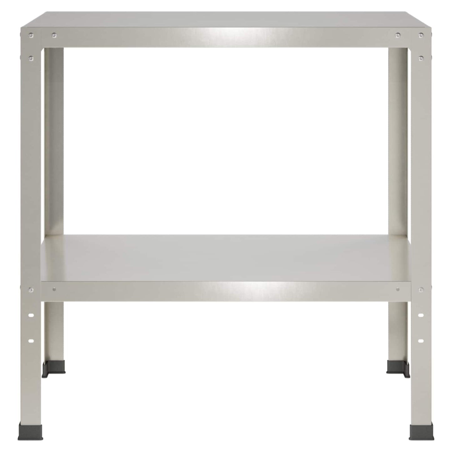 vidaXL Τραπέζι φύτευσης 80 x 50 x 80 cm Ανοξείδωτο Ατσάλι Ασημί