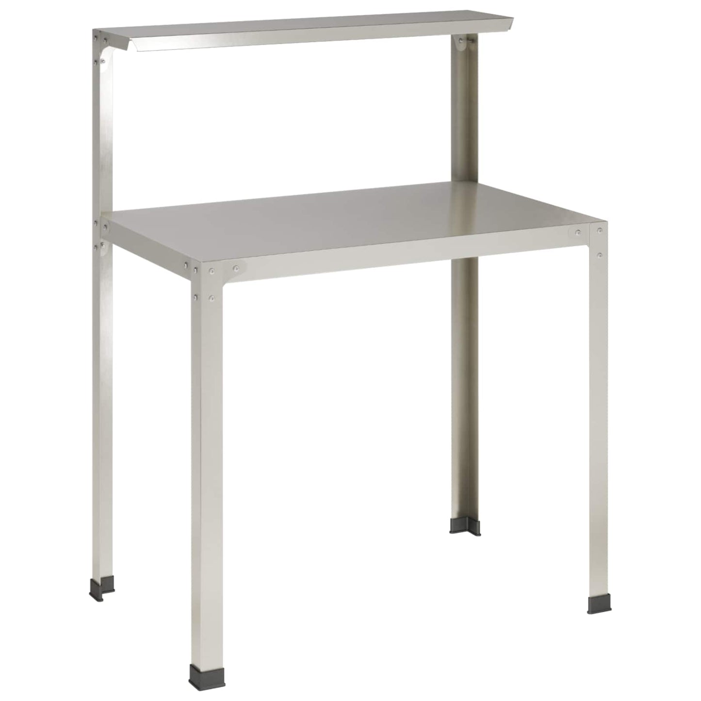vidaXL Τραπέζι φύτευσης 100 x 50 x 104 cm Ανοξείδωτο Ατσάλι Ασημί