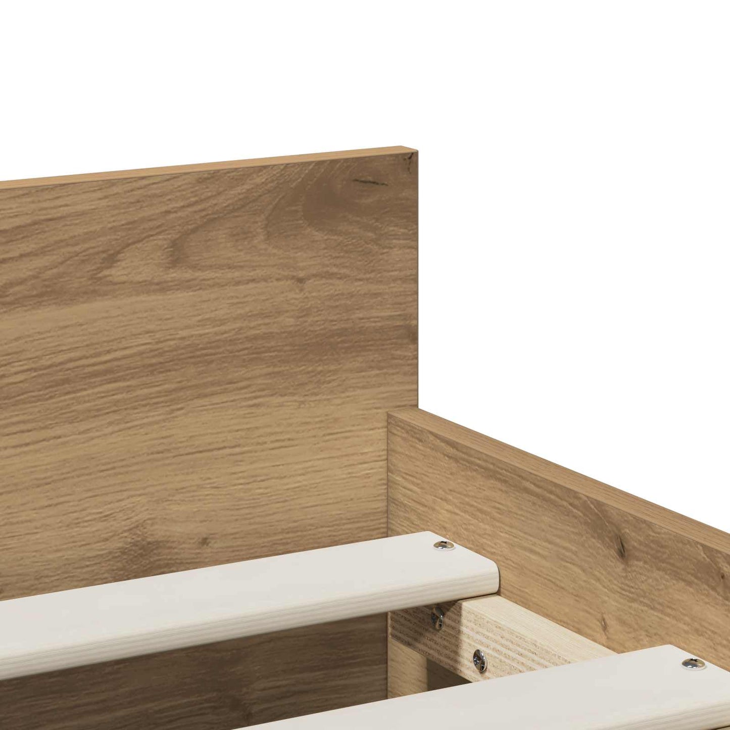 vidaXL Σκελετός Κρεβατιού Artisan Δρυς 100 x 200 cm Επεξεργασμένο Ξύλο