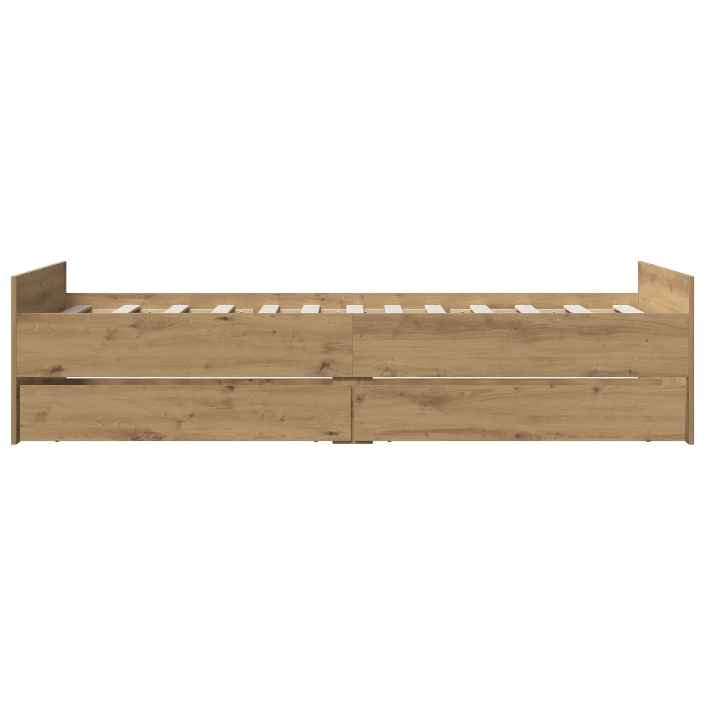 vidaXL Σκελετός Κρεβατιού Artisan Δρυς 90 x 200 cm Επεξεργασμένο Ξύλο