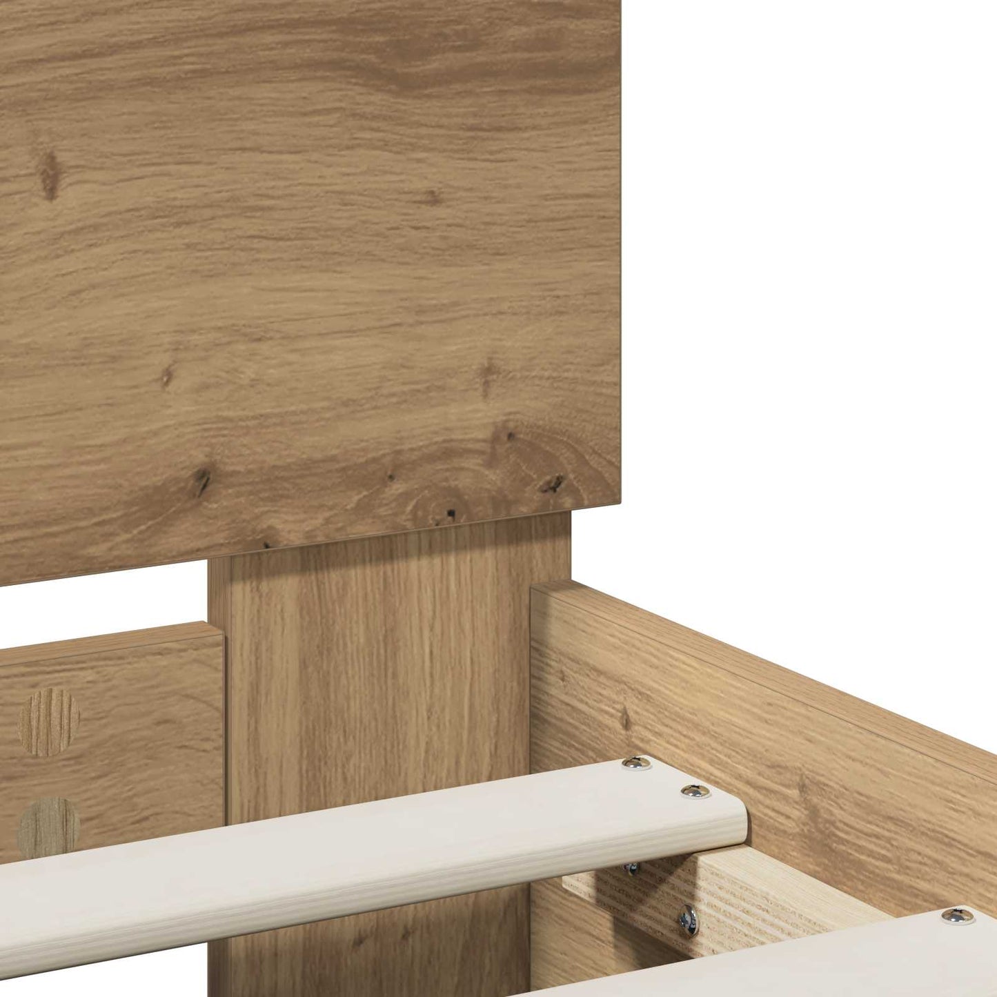 vidaXL Σκελετός Κρεβατιού Artisan Δρυς 120 x 190 cm Επεξεργασμένο ξύλο