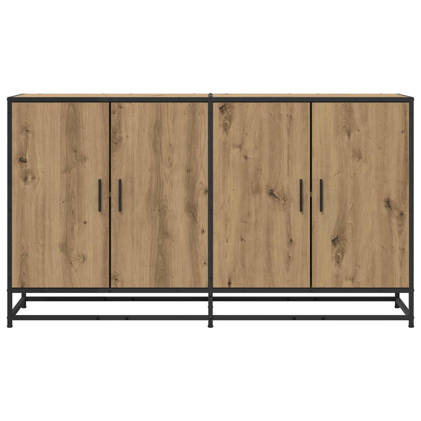 vidaXL Πλαϊνό γραφείο Artisan Δρυς 134 x 35 x 76 εκ.