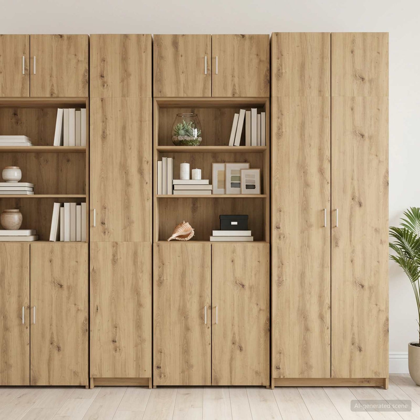 vidaXL Ντουλάπα Αποθήκευσης με Ράφια Artisan Δρυς 70 x 42,5 x 225 εκ