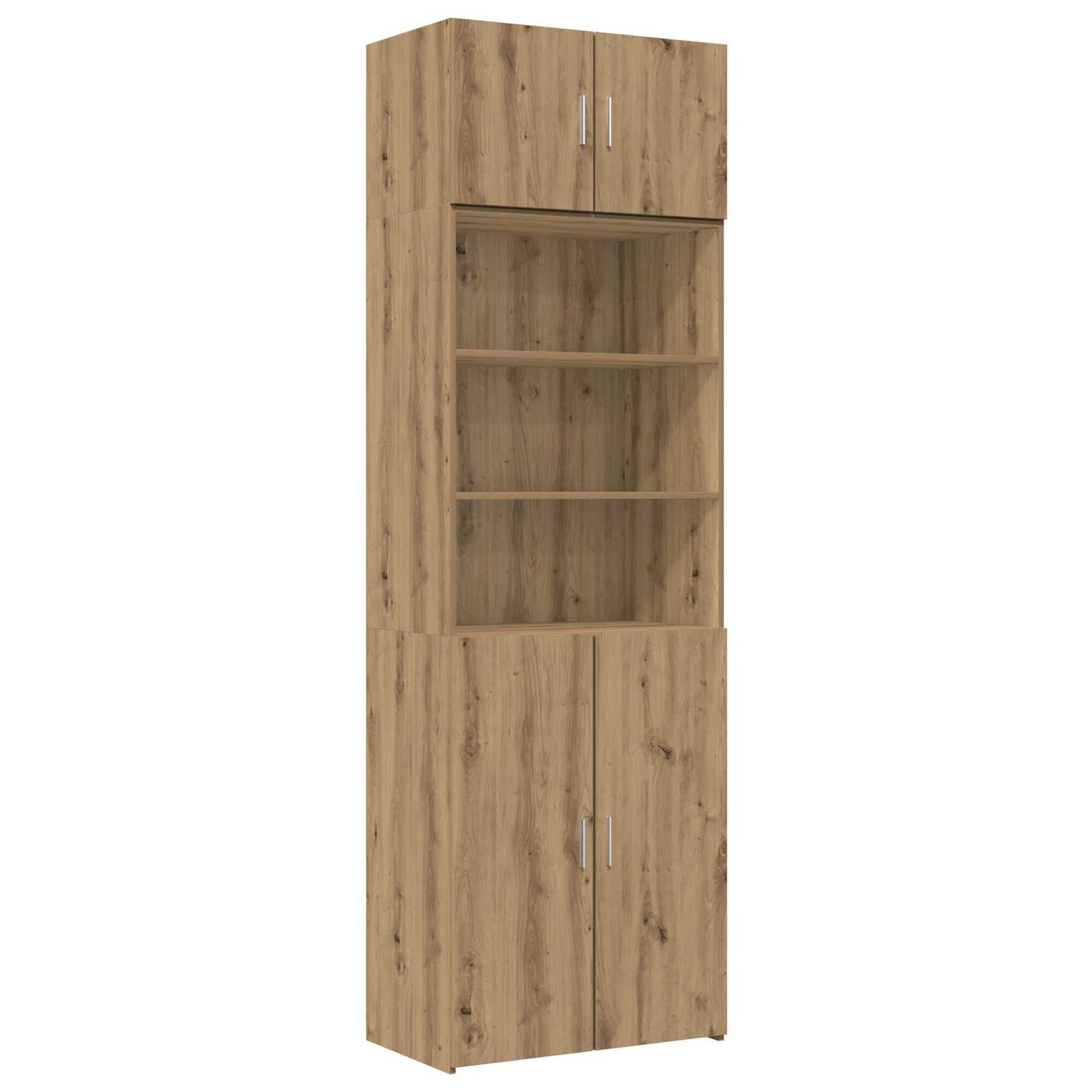 vidaXL Ντουλάπα Αποθήκευσης με Ράφια Artisan Δρυς 70 x 42,5 x 225 εκ