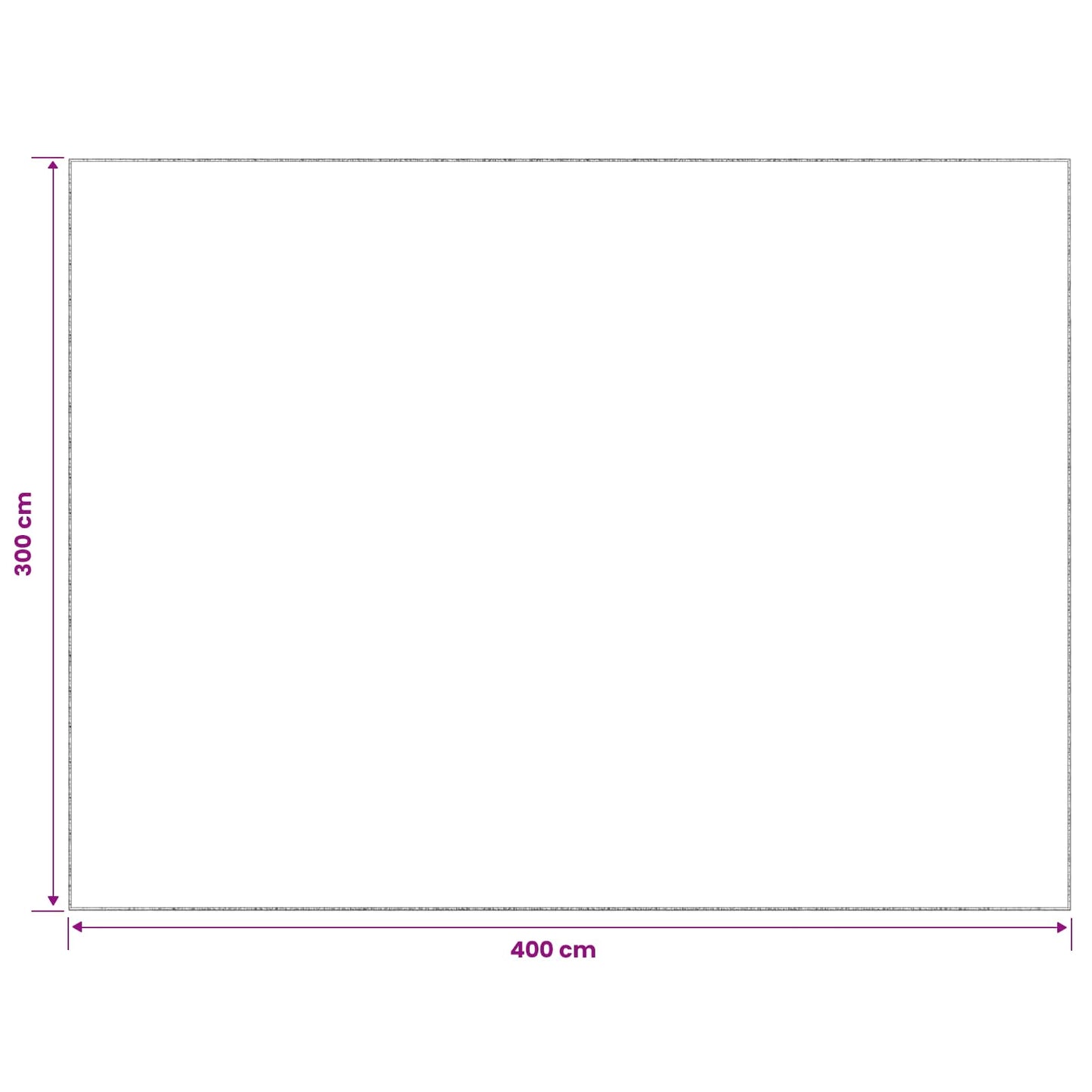 vidaXL Χαλί Κρεμ 300 x 400 cm 100% Πολυεστέρας 3 mm Πλένεται