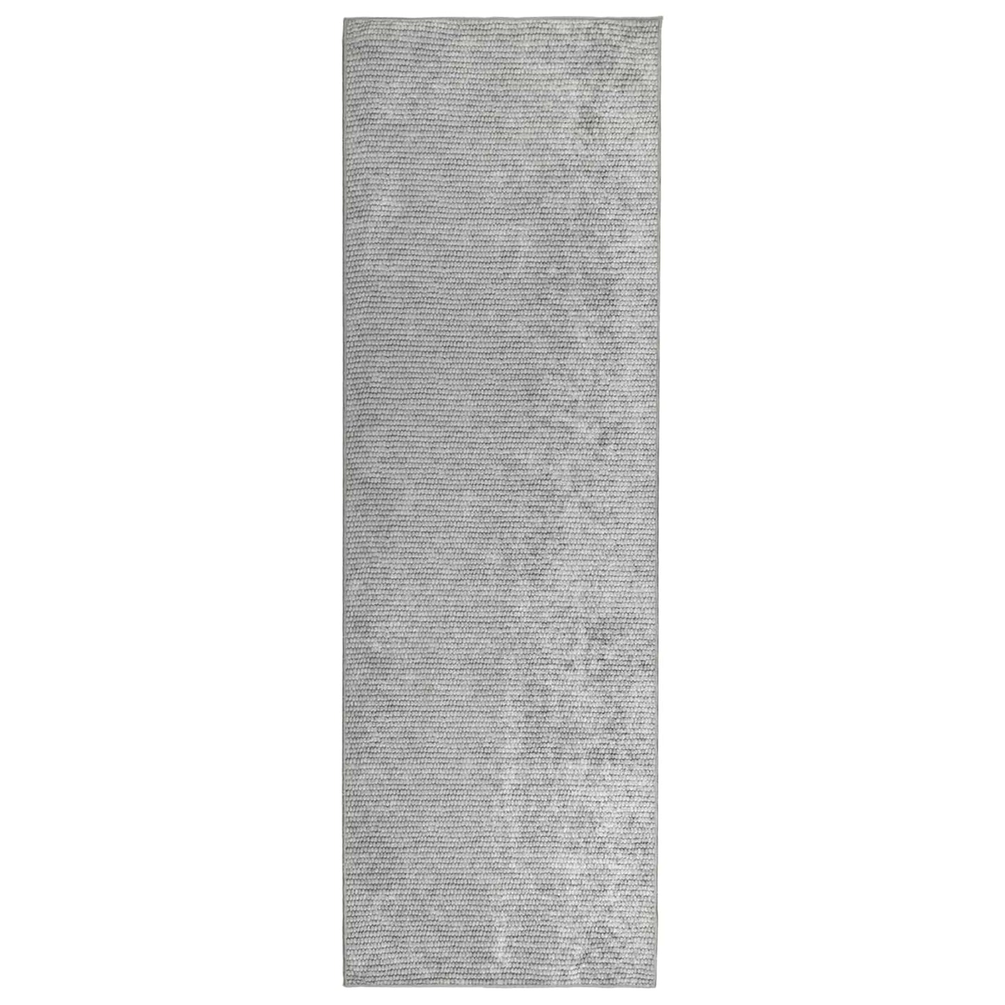 vidaXL Χαλί Γκρι 80 x 200 cm 100% Πολυεστέρας 3 mm Πλένεται
