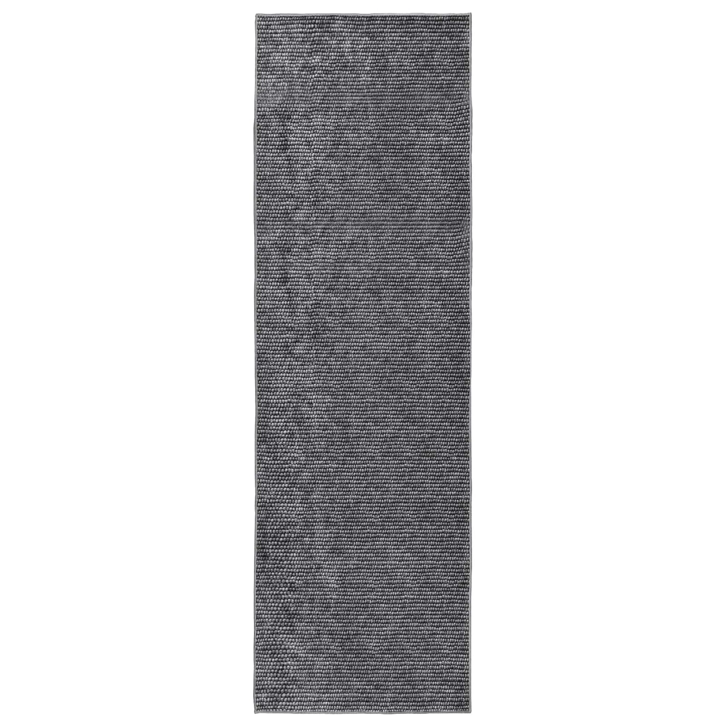 vidaXL Χαλί Ανθρακί 80 x 200 cm 100% Πολυεστέρας 3 mm Πλένεται