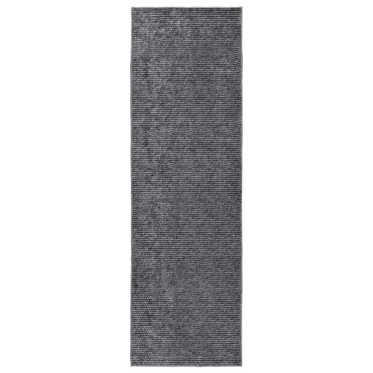 vidaXL Χαλί Ανθρακί 80 x 250 cm 100% Πολυεστέρας 3 mm Πλένεται