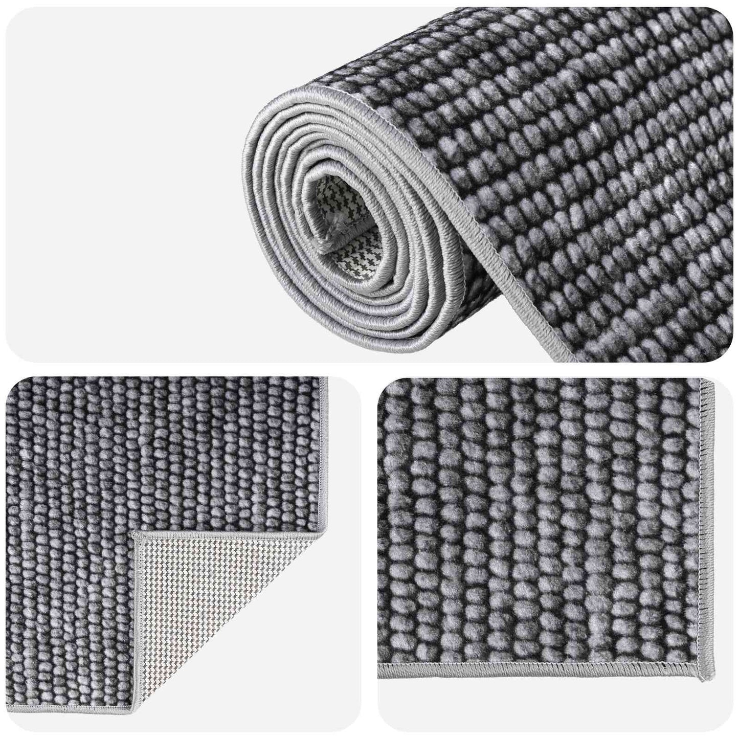 vidaXL Χαλί Ανθρακί 100 x 100 cm 100% Πολυεστέρας 3 mm Πλένεται