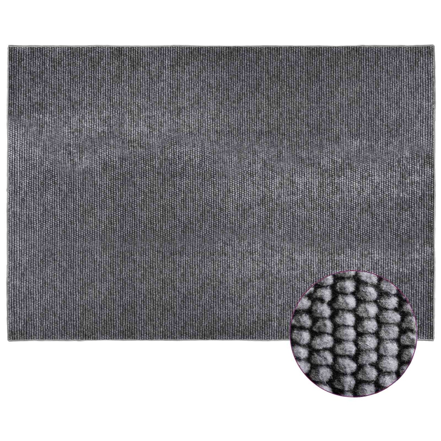 vidaXL Χαλί Ανθρακί 190 x 300 cm 100% Πολυεστέρας 3 mm Πλένεται