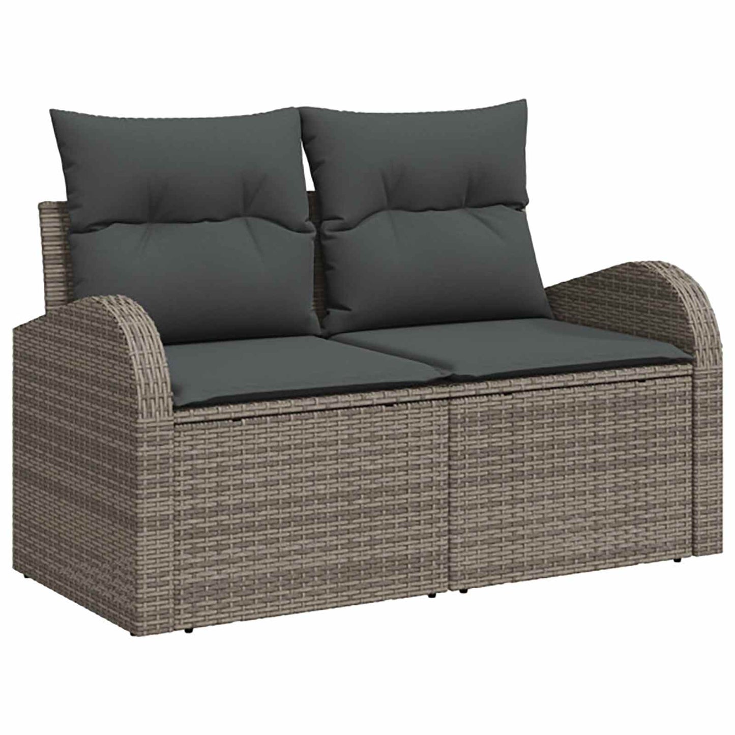 vidaXL Σετ Καναπέ 5 τμχ. Γκρι και Σκούρο Γκρι Πολυ-ρακί και Χάλυβας