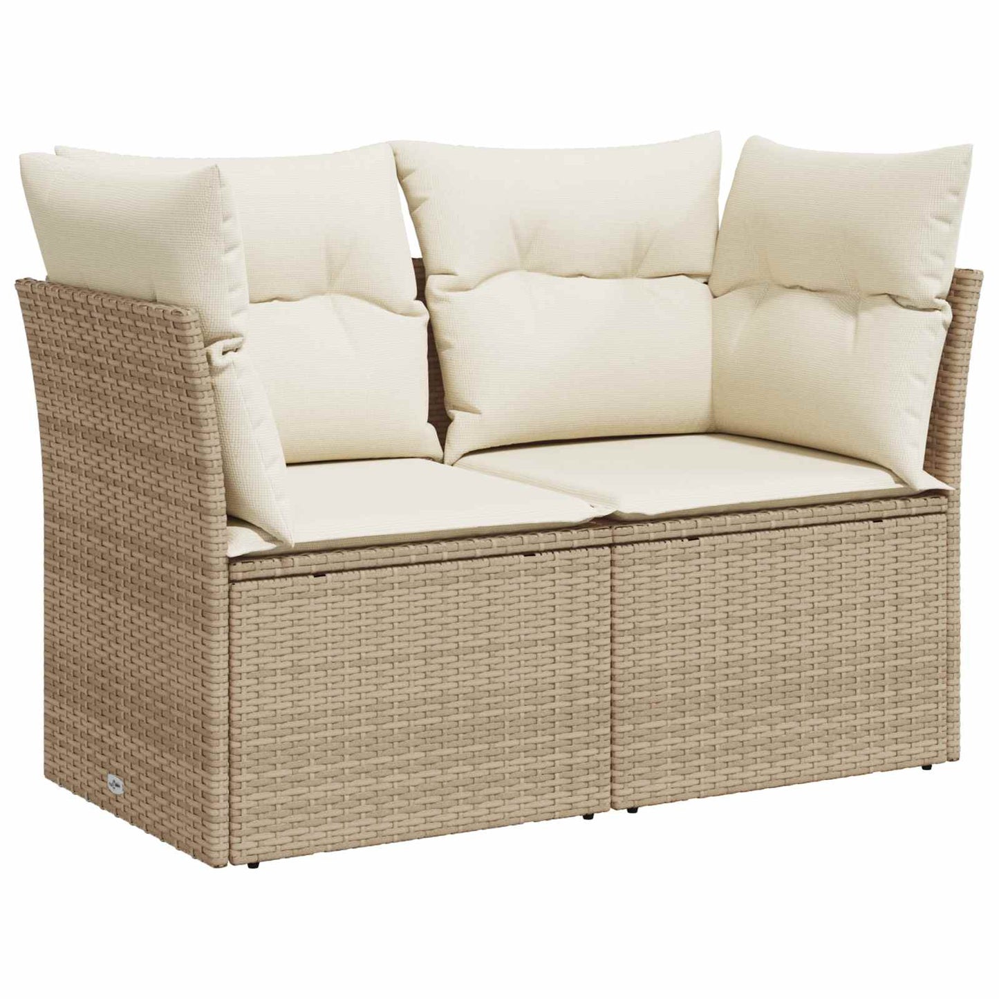 vidaXL Σετ Καναπέ 7 τμχ. Μπεζ και Κρέμ 234 x 234 x 85 εκ