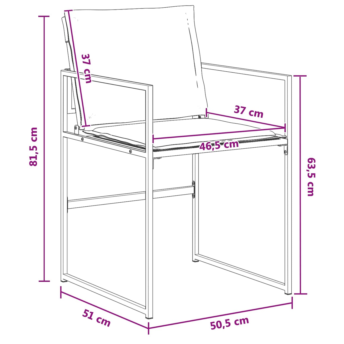 vidaXL Σέτ φαγητού για κήπο 5 pcs Μαύρο και Σκούρο γκρι