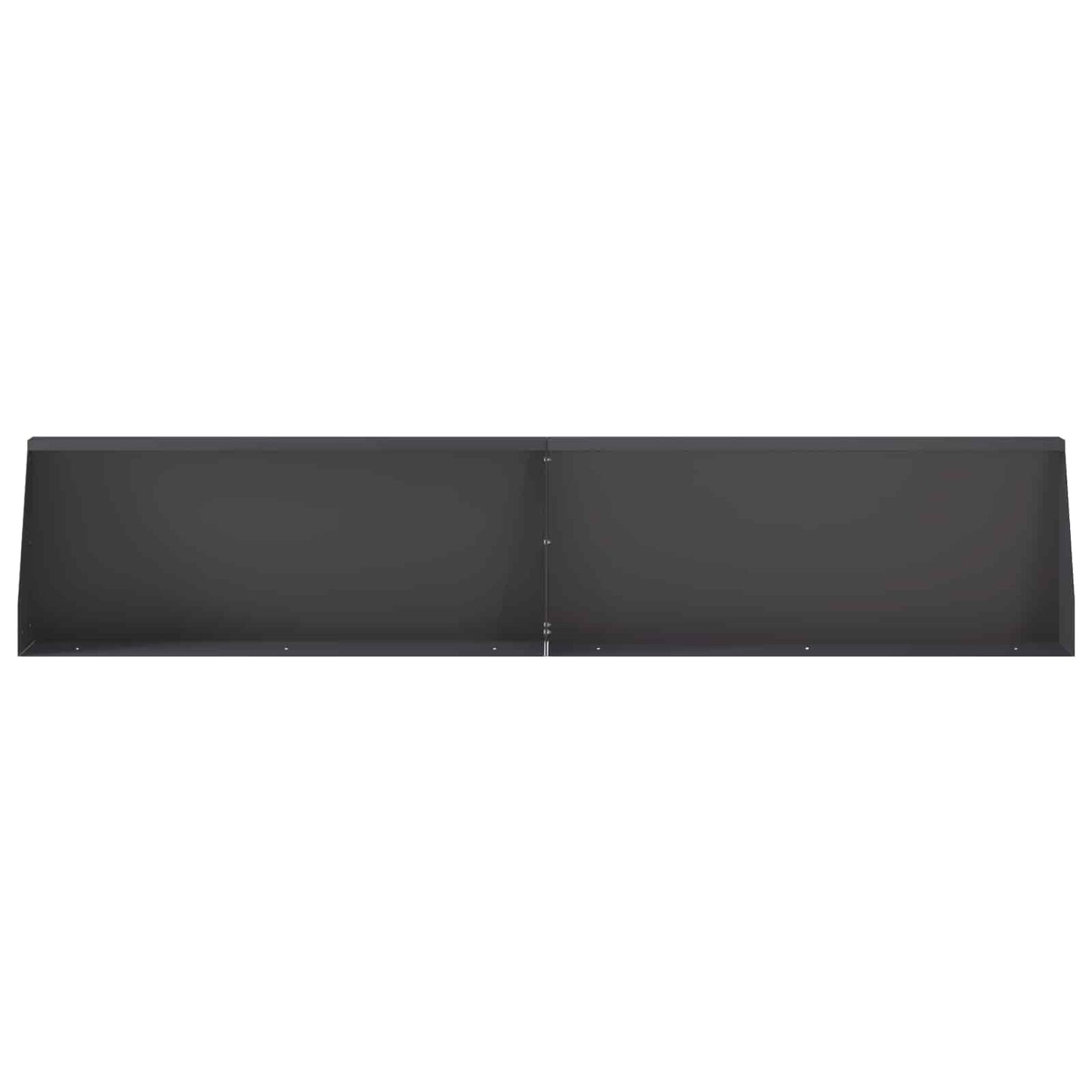 vidaXL Τοίχος Στήριξης 4 τμχ. 100 x 12 x 30 εκ Ατσάλι Μαύρο