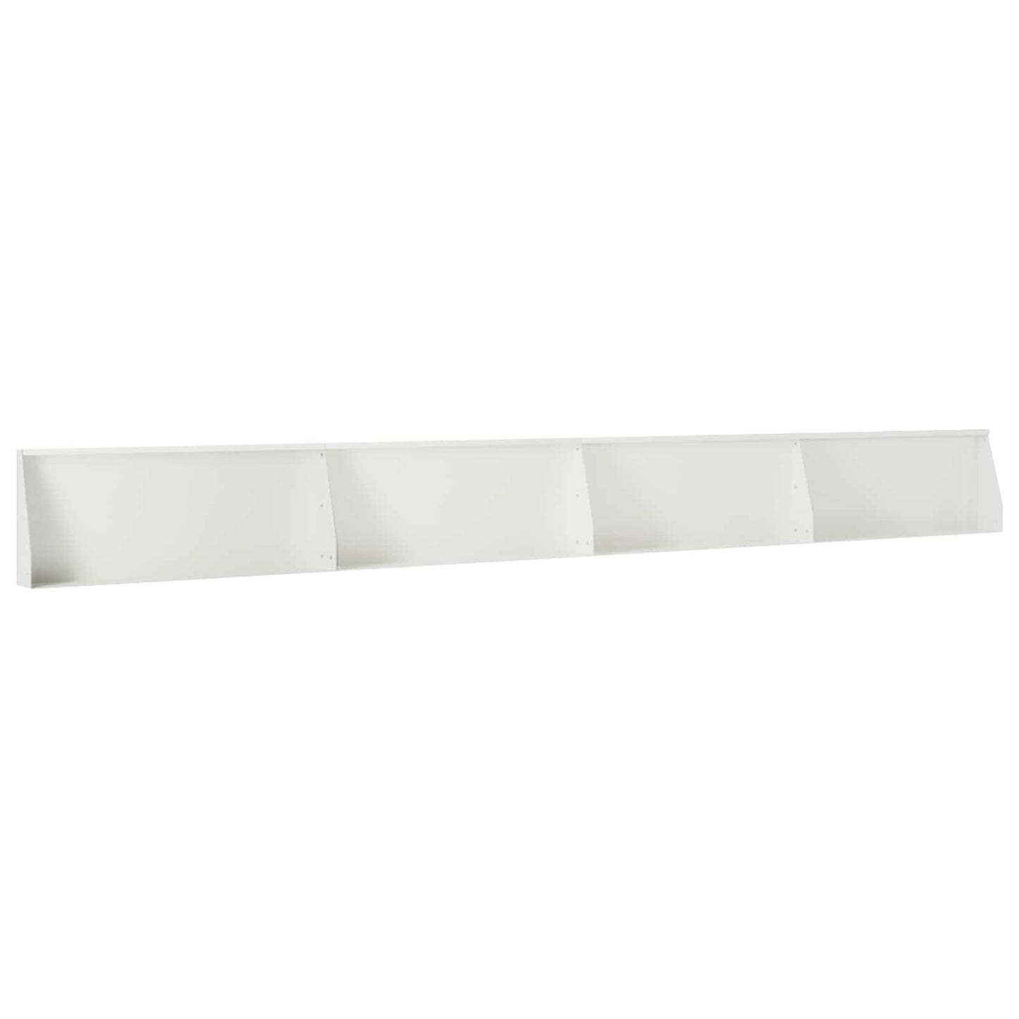 vidaXL Τοίχος Στήριξης 4 τμχ. 100 x 12 x 30 εκ Ατσάλι Λευκό