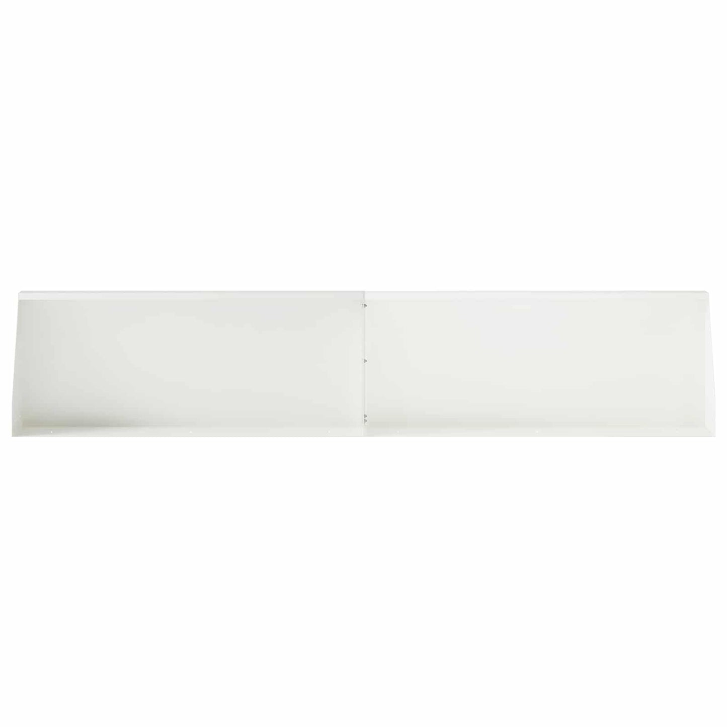 vidaXL Τοίχος Στήριξης 4 τμχ. 100 x 12 x 30 εκ Ατσάλι Λευκό