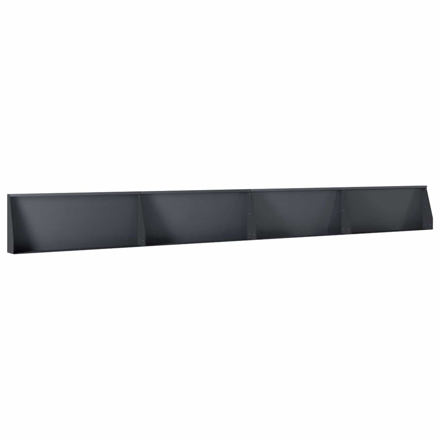 vidaXL Τοίχος Στήριξης 4 τμχ. 100 x 12 x 50 εκ Ατσάλι Ανθρακί