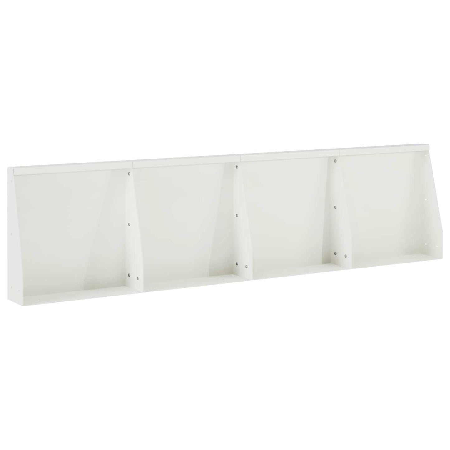 vidaXL Τοίχος Στήριξης 4 τμχ. 40 x 12 x 30 εκ. Ατσάλι Λευκό