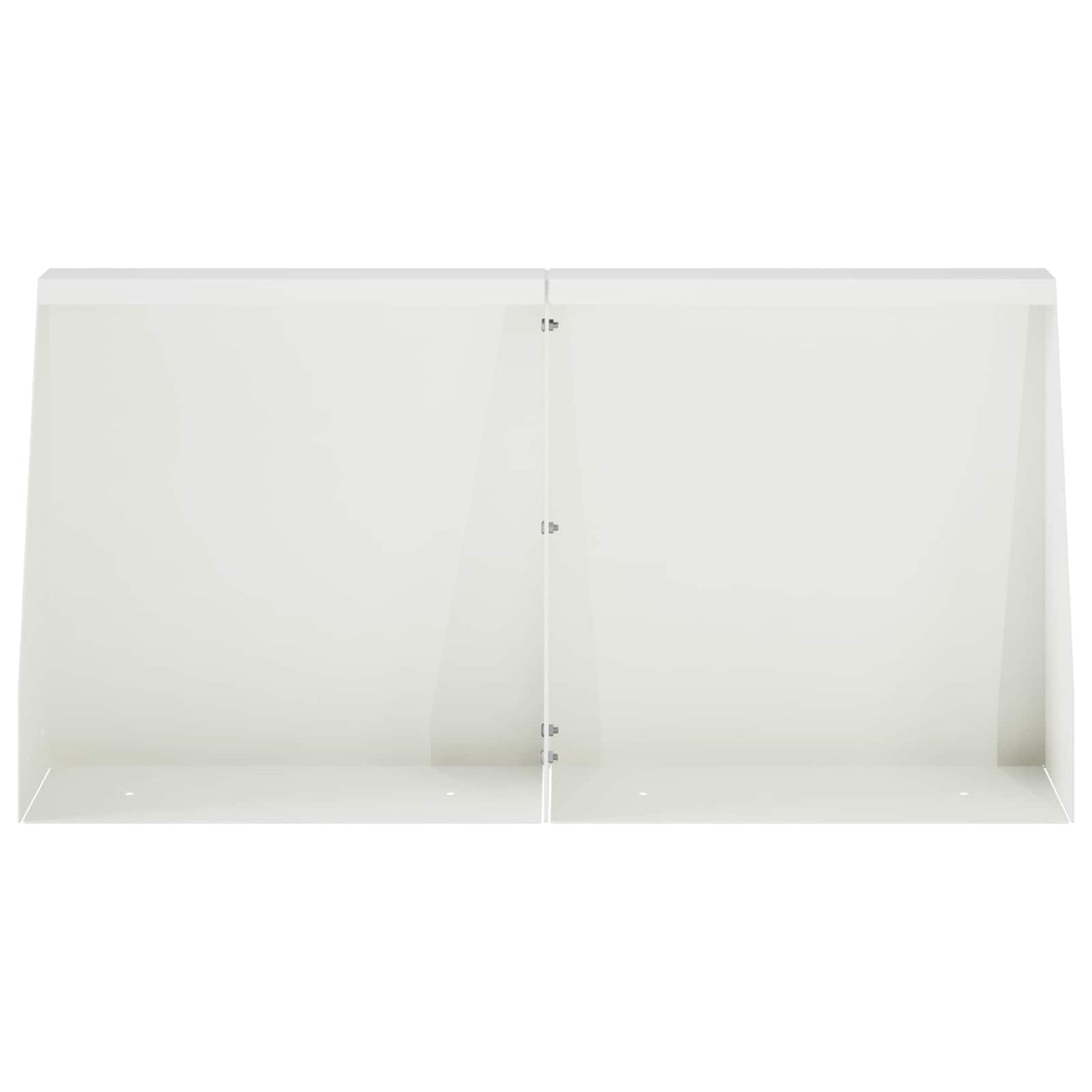 vidaXL Τοίχος Στήριξης 4 τμχ. 40 x 12 x 30 εκ. Ατσάλι Λευκό