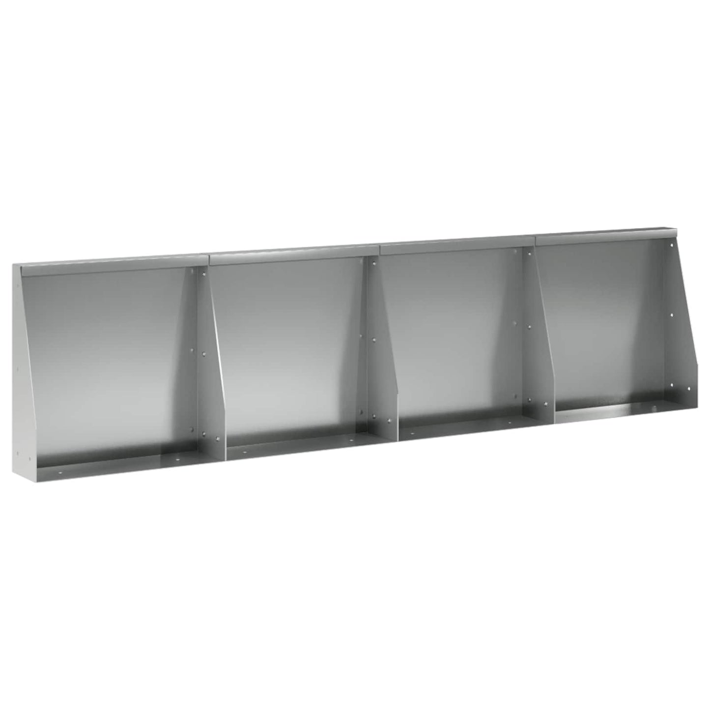 vidaXL Τοίχος Στήριξης 4 τμχ. 40 x 12 x 50 εκ. Γαλβανισμένος Χάλυβας