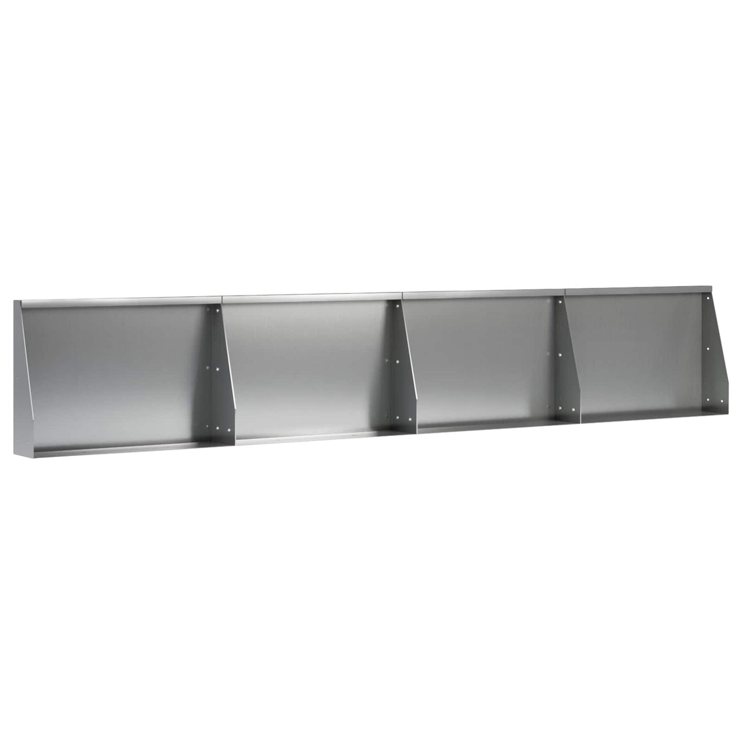 vidaXL Τοίχος Στήριξης 4 τμχ. 60 x 12 x 30 εκ Γαλβανισμένος Χάλυβας