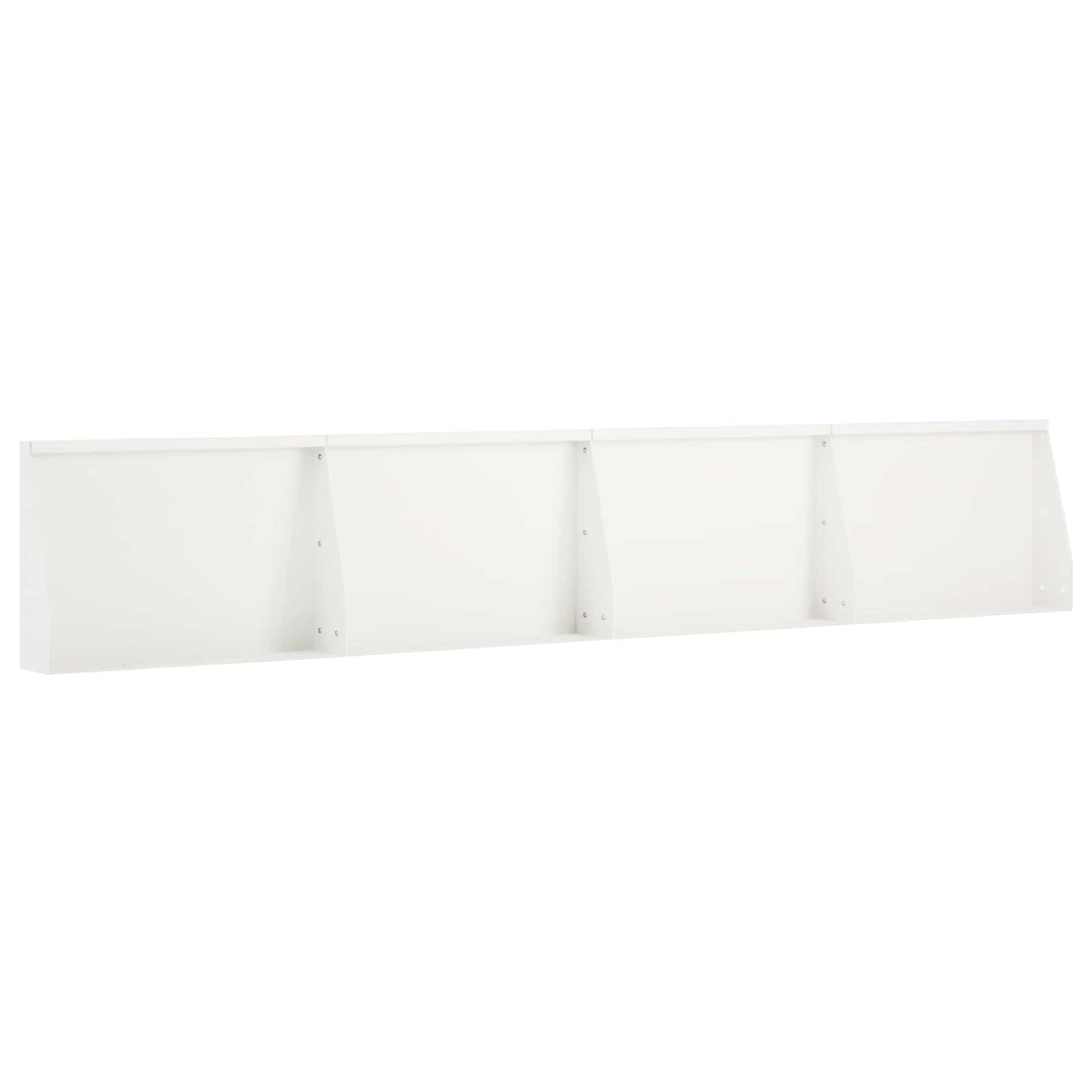 vidaXL Τοίχος Στήριξης 4 τμχ. 60 x 12 x 50 εκ. Ατσάλι Λευκό