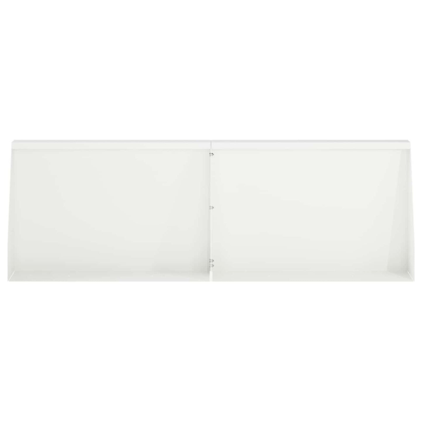 vidaXL Τοίχος Στήριξης 4 τμχ. 60 x 12 x 50 εκ. Ατσάλι Λευκό