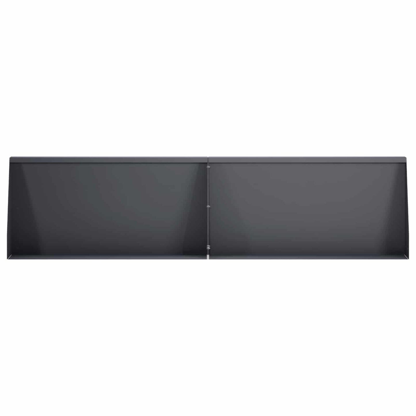 vidaXL Τοίχος Στήριξης 4 τμχ. 80 x 12 x 30 εκ Ατσάλι Ανθρακί