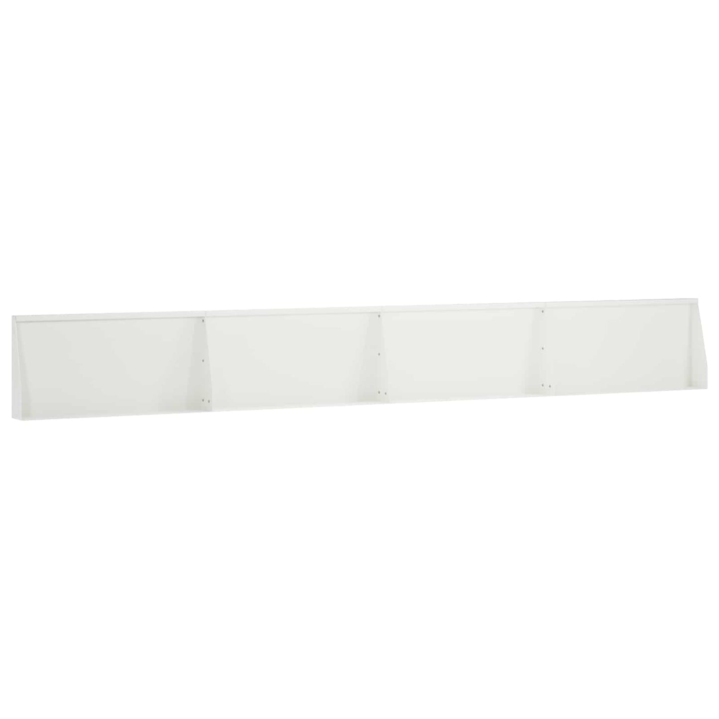 vidaXL Τοίχος Στήριξης 4 τμχ. 80 x 12 x 50 εκ. Ατσάλι Λευκό