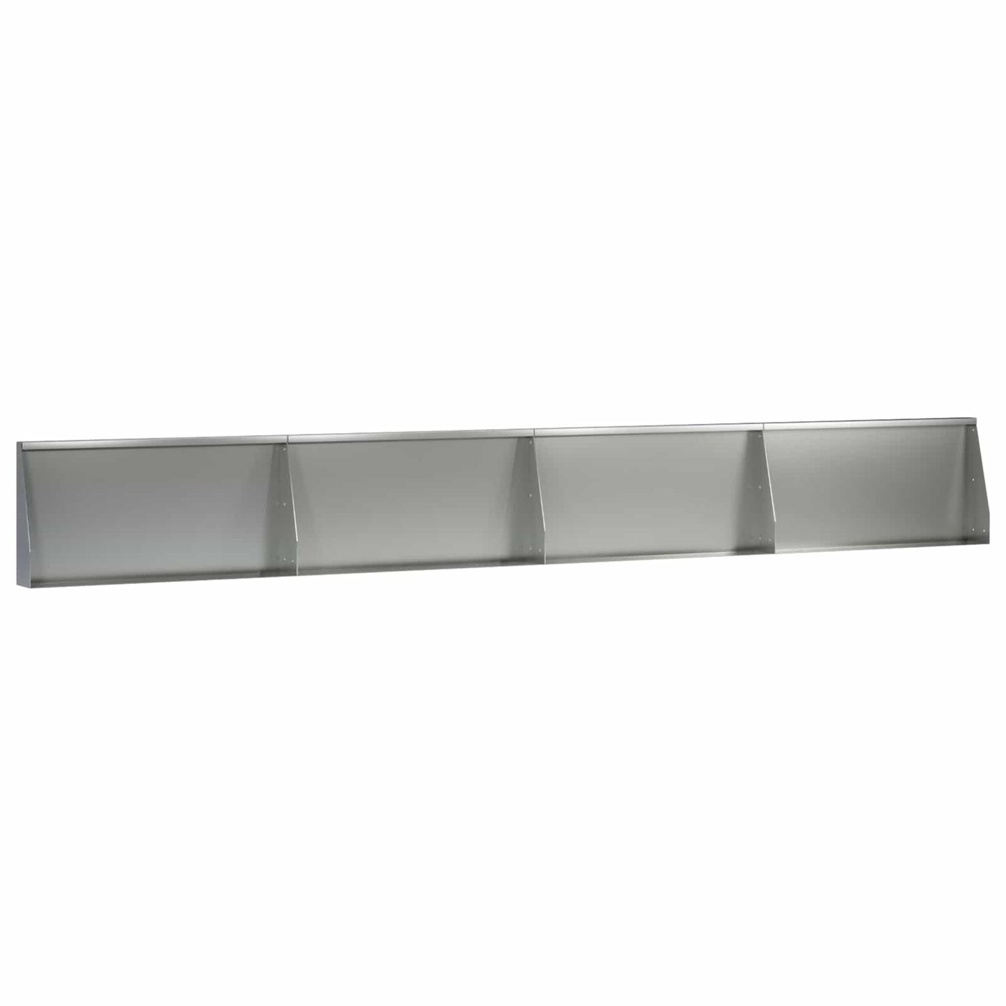 vidaXL Τοίχος Στήριξης 4 τμχ. 80 x 12 x 50 εκ. Γαλβανισμένος Χάλυβας