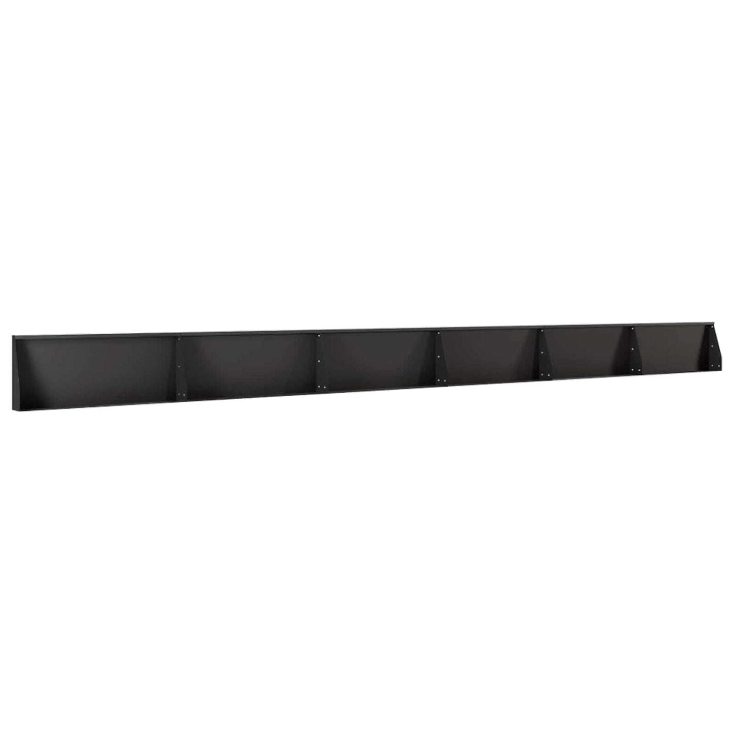vidaXL Τοίχος Στήριξης 6 τμχ. 100 x 12 x 30 εκ Ατσάλι Μαύρο