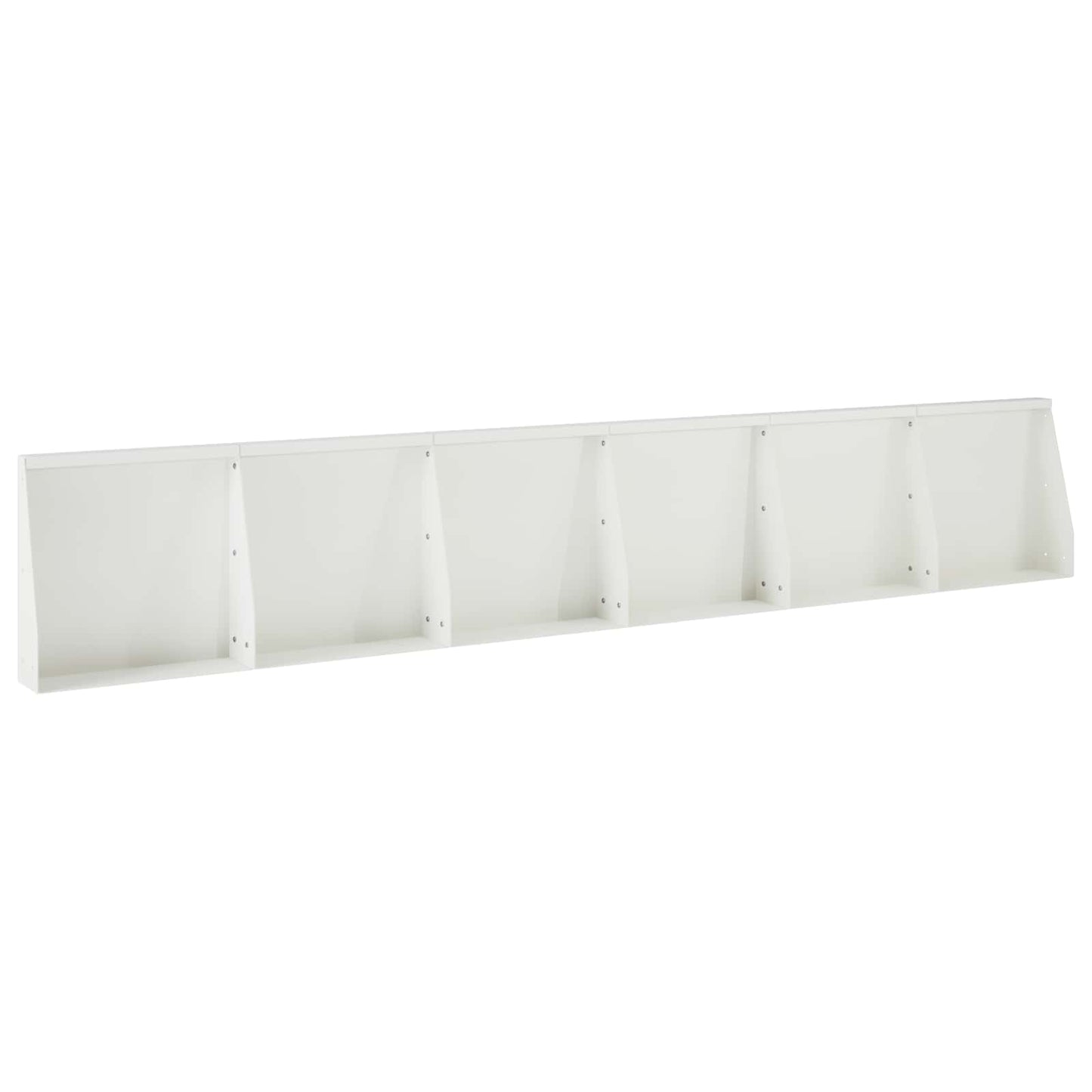 vidaXL Τοίχος Στήριξης 6 τμχ. 40 x 12 x 30 εκ. Ατσάλι Λευκό