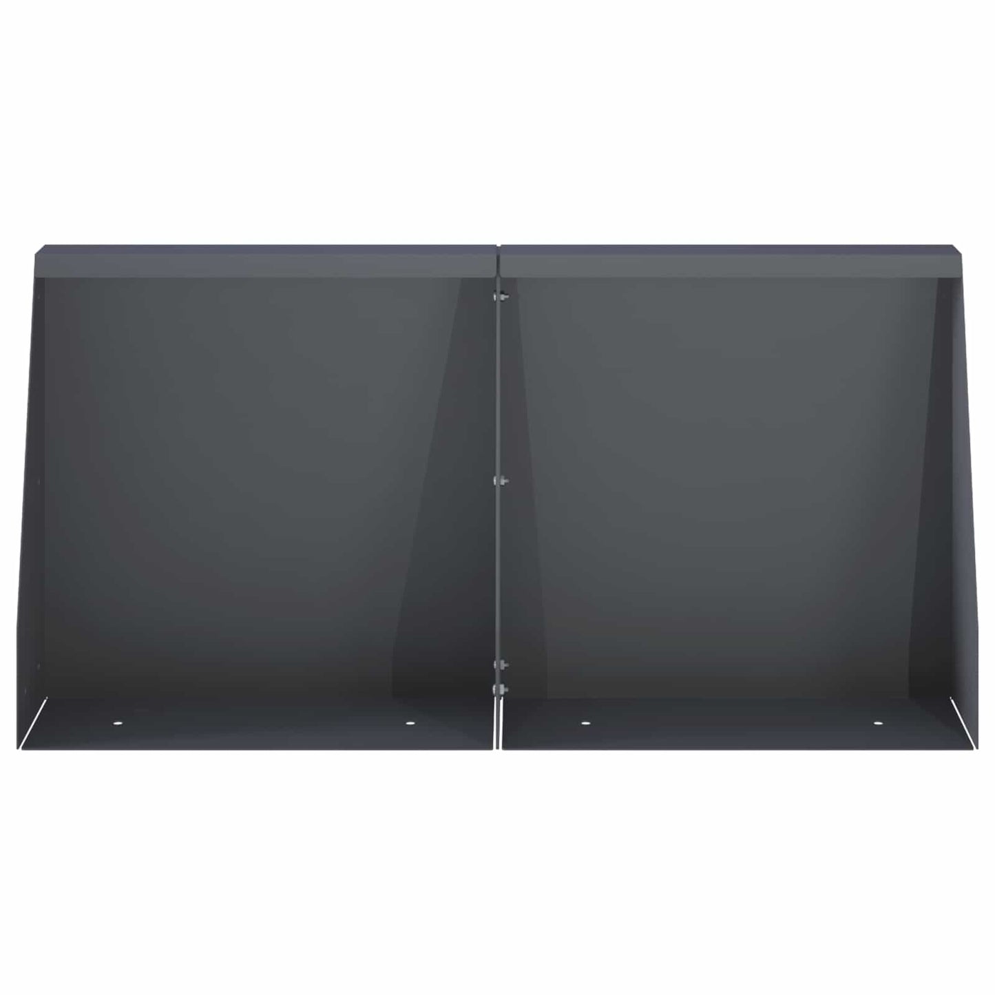 vidaXL Τοίχος Στήριξης 6 τμχ. 40 x 12 x 30 εκ. Ατσάλι Ανθρακί