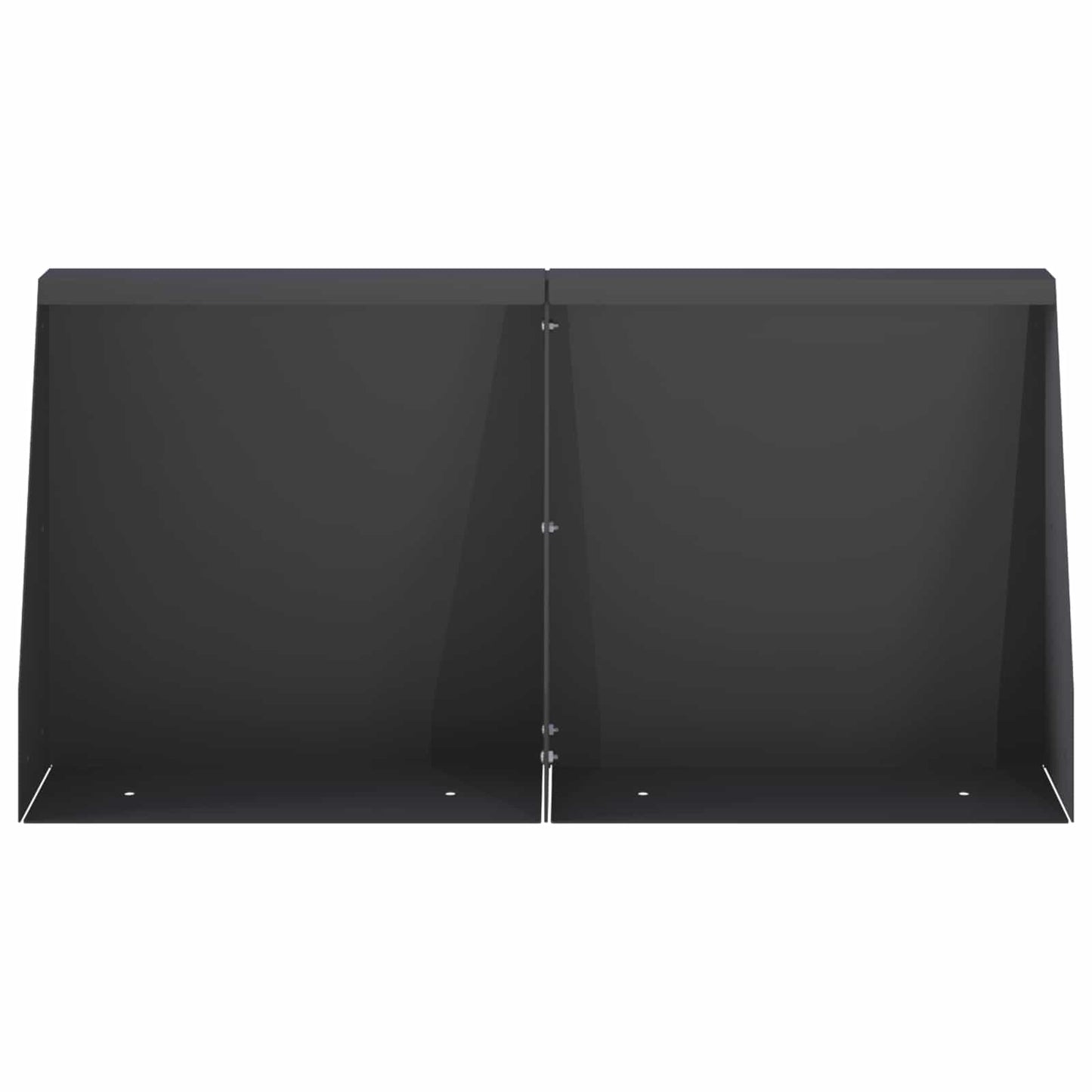 vidaXL Τοίχος Στήριξης 6 τμχ. 40 x 12 x 40 εκ. Ατσάλι Μαύρο
