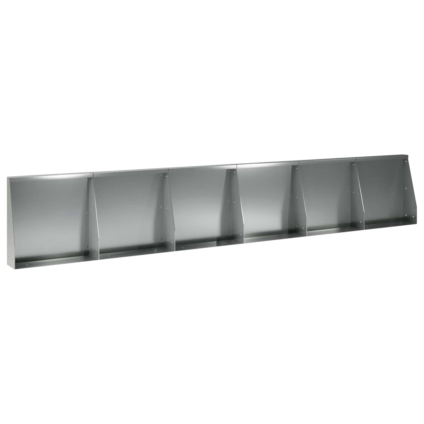 vidaXL Τοίχος Στήριξης 6 τμχ. 40 x 12 x 40 εκ. Γαλβανισμένος Χάλυβας