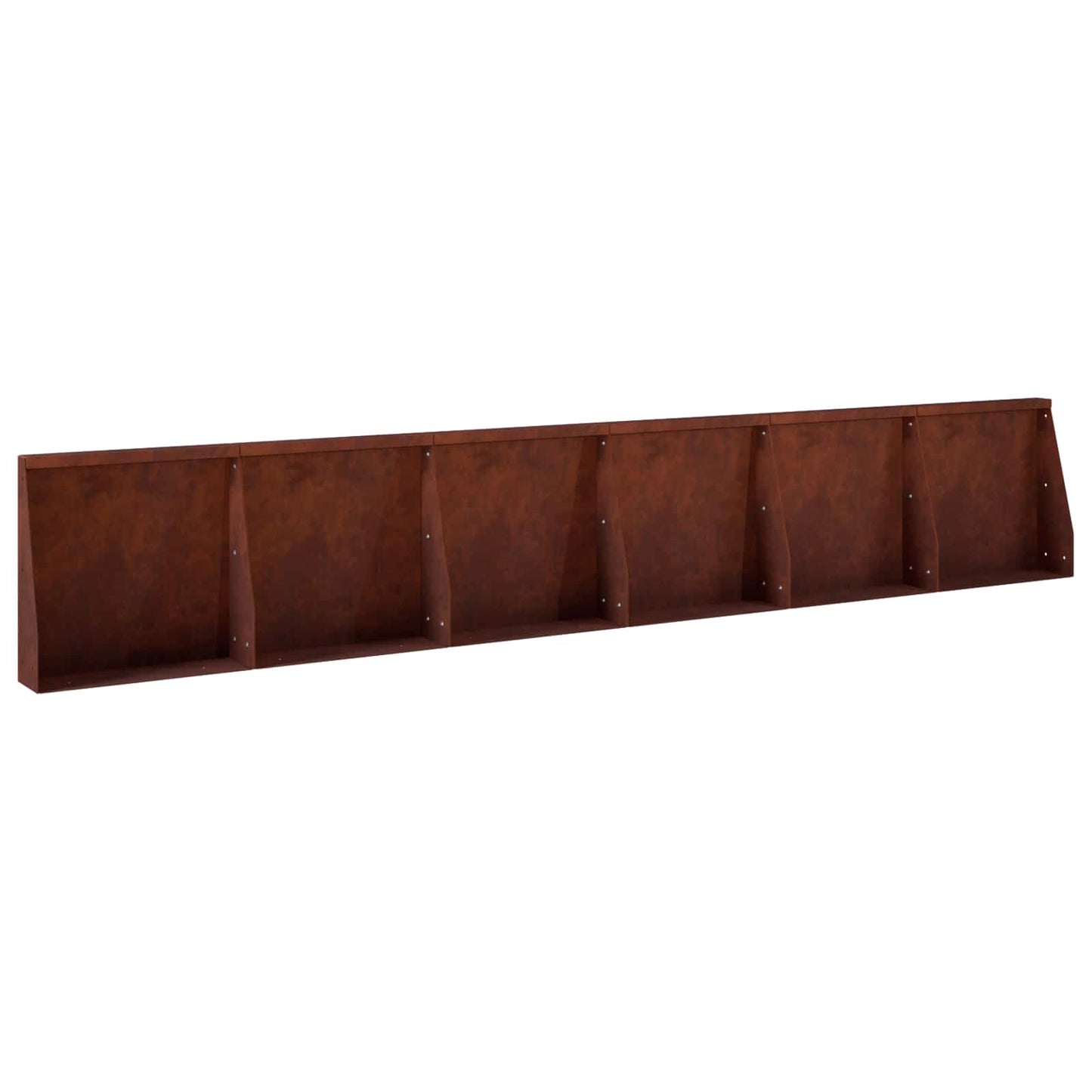 vidaXL Τοίχος Στήριξης 6 τμχ. 40 x 12 x 40 εκ. Σκ rusty