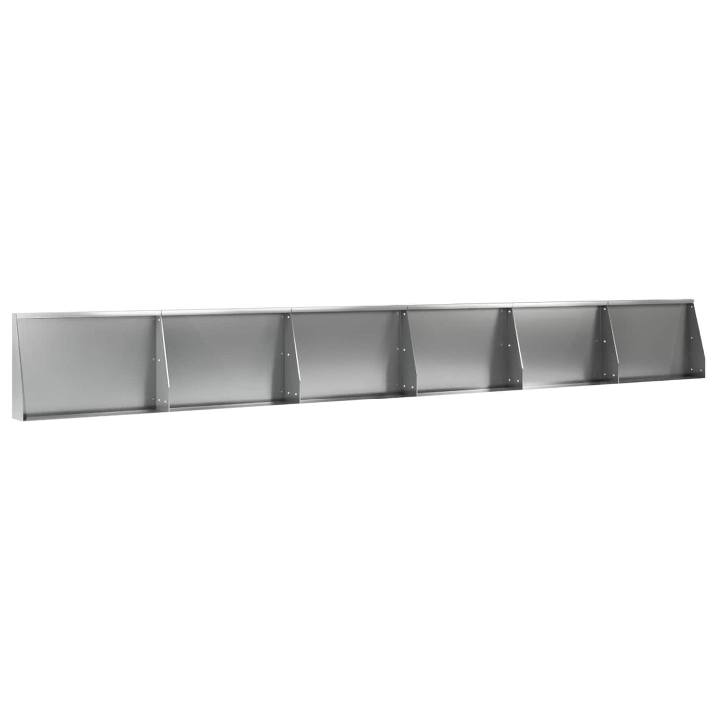 vidaXL Τοίχος Στήριξης 6 τμχ. 60 x 12 x 30 εκ Γαλβανισμένος Χάλυβας