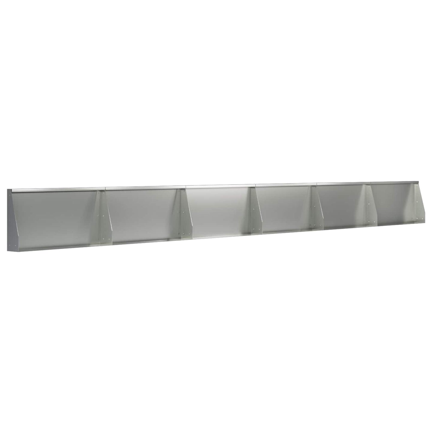 vidaXL Τοίχος Στήριξης 6 τμχ. 80 x 12 x 30 εκ Γαλβανισμένος Χάλυβας