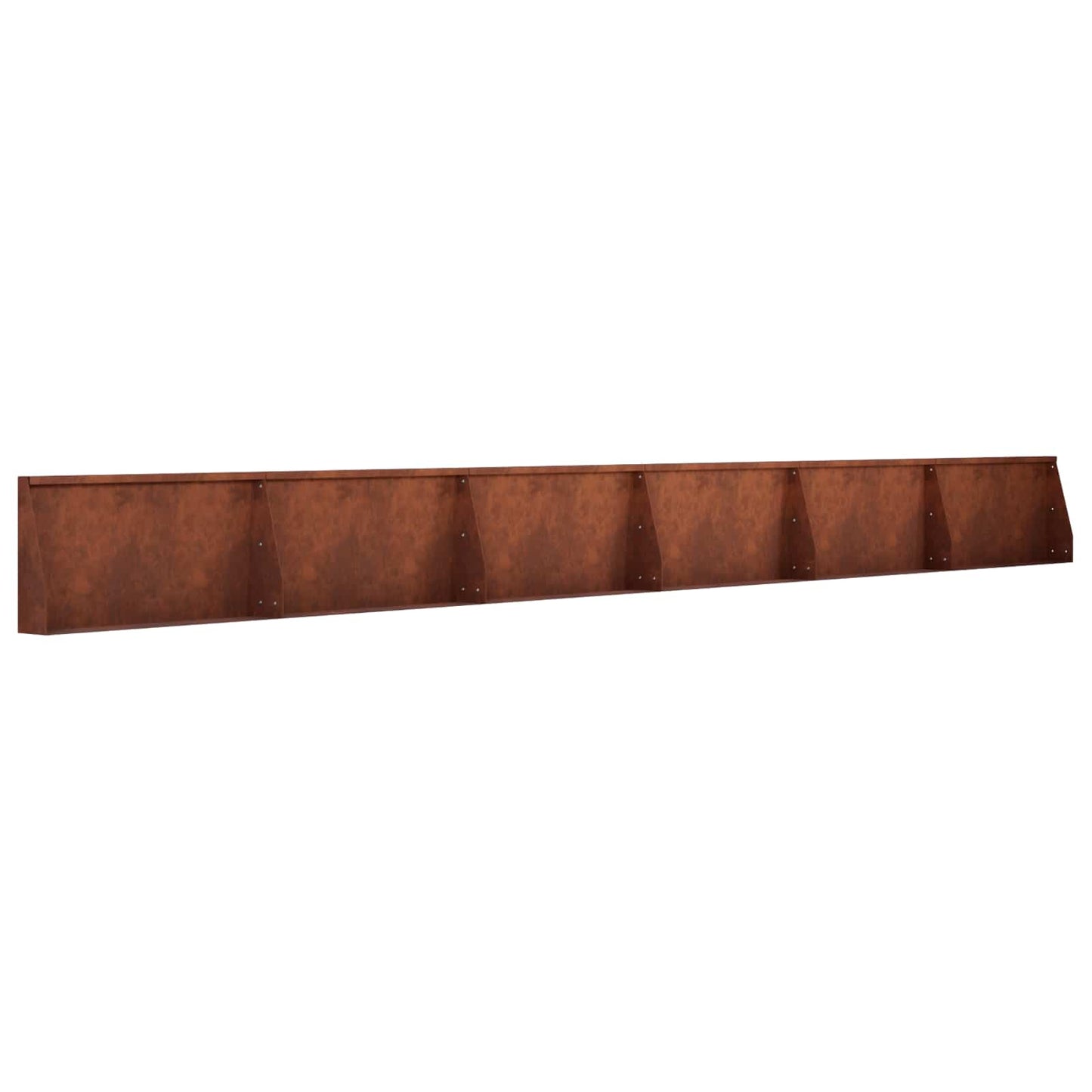 vidaXL Τοίχος Στήριξης 6 τμχ. 80 x 12 x 40 εκ. Σκ rusty