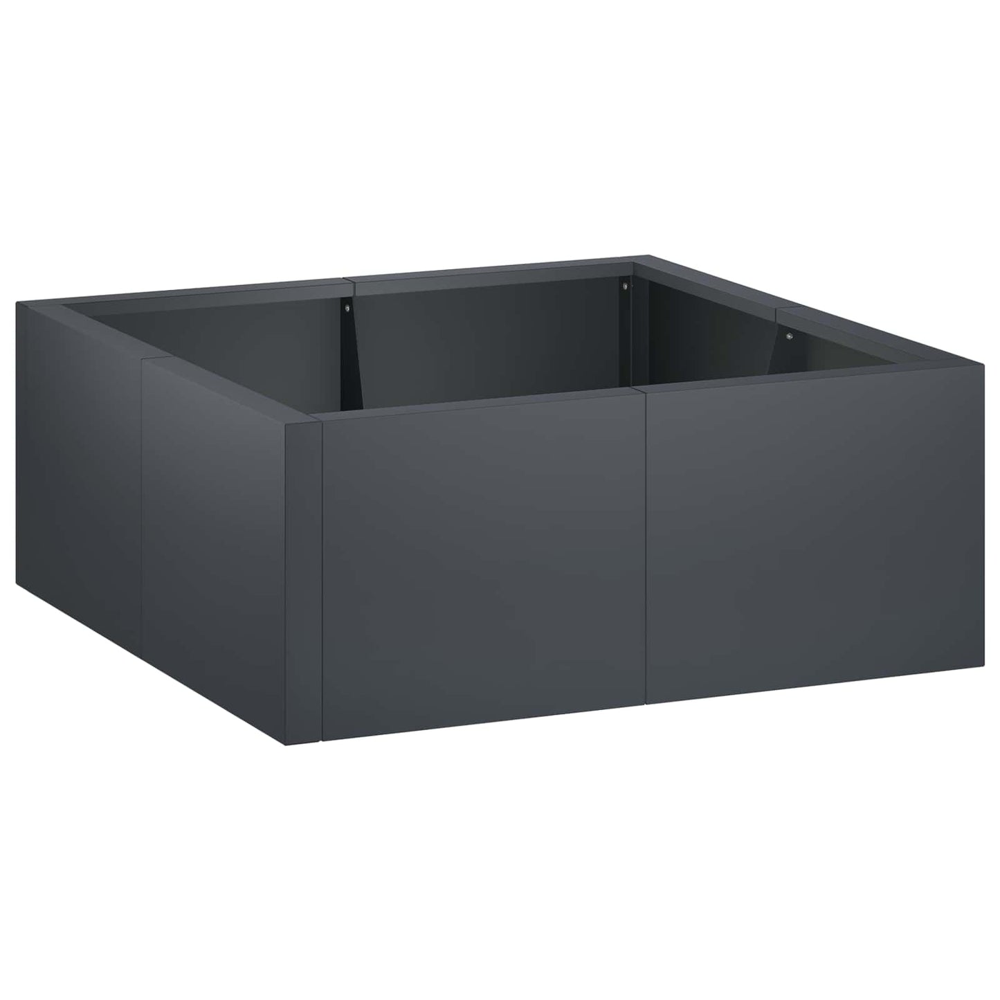 vidaXL Τοίχος Στήριξης 4 τμχ. 100 x 100 x 50 cm Ατσάλι Ανθρακί