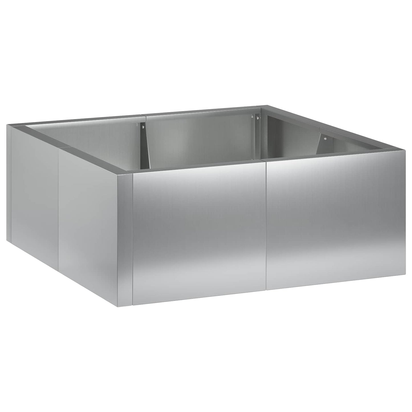vidaXL Τοίχος Στήριξης 4 τμχ. 100 x 100 x 50 cm Γαλβανισμένος Χάλυβας