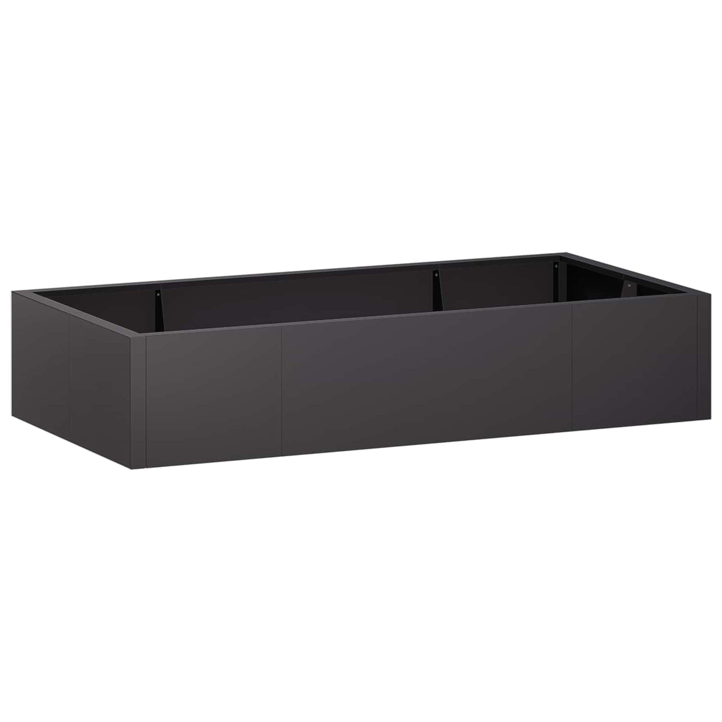 vidaXL Τοίχος Στήριξης 6 τμχ. 200 x 100 x 40 εκ. Ατσάλι Μαύρο